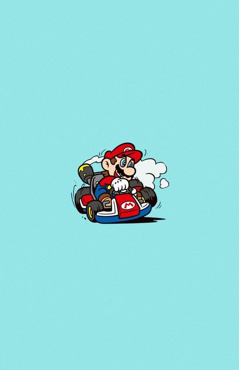 MARIO KART PHONE WALLPAPER Mario Kart Artwork, Mario Kart Illustration, Mario Kart Aesthetic, Game Wallpaper, Mario Kart 8, Mario Party, Kids Birthday Cards, Mario Kart, Go Kart