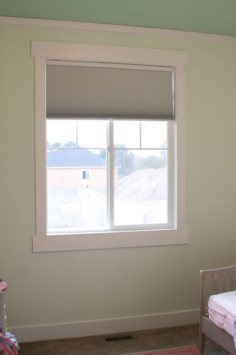 Easy Window Molding, Bungalow Window Trim, Basic Window Trim, White Trim Around Windows, Shaker Style Window Trim, Easy Farmhouse Window Trim, Frame Window Interior, Window Trim Without Sill, Easy Window Trim Diy