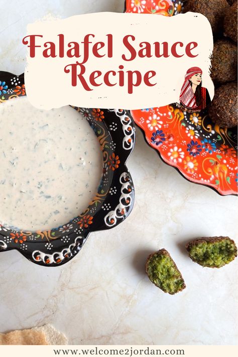 Falafel sauce Falafel Garlic Sauce, Falafel Bowl Sauce, Sauce For Falafel, Falafel Sauce Recipe, Falafel Sauce, How To Make Falafel, 5 Minute Meals, Easy Mediterranean Diet Recipes, Mediterranean Diet Recipes