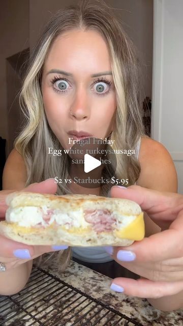 Bagel Recipes Sandwich, Egg Bites With Egg Whites, Recipes With Egg Wraps, Egg White Breakfast Sandwich, Janelle Rohner, Starbucks Egg Bites Recipe, Ham And Cheese Sandwiches, Egg Boats, Bagel Thins