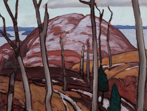 Lake Superior Sketch XCIX by Lawren Stewart Harris, circa 1922 Lawren Harris, Kenneth Noland, Tom Thomson, Group Of Seven, Historical Painting, Art Society, Painted Boards, Canadian Art, Professional Art