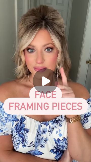 35K views · 1.2K likes | Rachel Bowling on Instagram: "Face-framing layers are shorter pieces of hair, strategically placed around the face to help accentuate or soften your features. They can be flattering and even the way the layers fall/are curled can help to slim and contour your face! Adding just a little curl can make a difference in dressing up your look!" Hair Up Face Framing, Face Framing In Ponytail, Updos With Face Framing Pieces, Styling Face Framing Layers Tutorial, How To Frame Your Face With Hair, Half Up Half Down With Face Framing, How To Curl Hair Around Your Face, How To Pull Out Hair To Frame Your Face, Face Framing Layers Updo