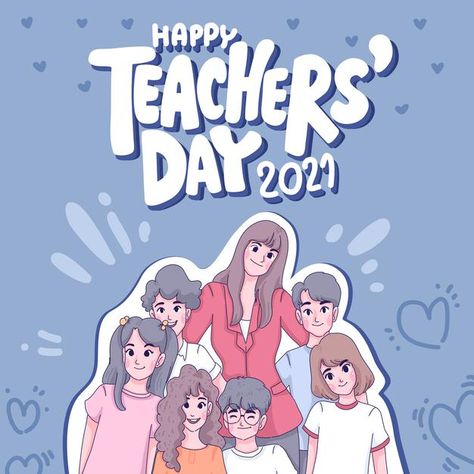 Happy Teacher's Day Pubmat, Mading Hari Guru, Poster Hari Guru Nasional Aesthetic, Happy Teacher Day Poster, Poster Hari Guru Aesthetic, Teacher Illustration Character, Teachers Day Pubmat, Hari Guru Poster, Teacher Day Design