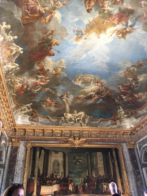 Ceiling Art, Paris Travel Guide, Ethereal Aesthetic, Anja Rubik, Ariana Grande Wallpaper, Trip To Paris, Palace Of Versailles, Paris Travel, Mural Art