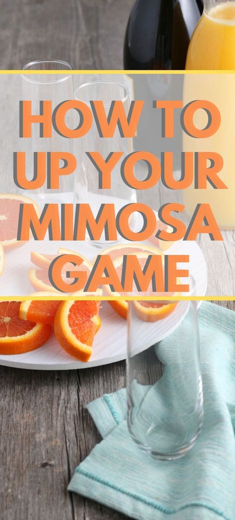 Basic Mimosa Recipe for Mother's Day. |Mimosa|Mimosa Bar|Brunch Cocktails|Mimosa Brunch|Brunch Ideas|Cocktails|Champagne Cocktails|Quarantine Cocktails|Drinks to make during quarantine|Brunch Drink Ideas|Day Drinking Ideas| #Mimosa #BrunchDrinks Mimosa And Coffee Bar, Fruit Skewers For Mimosas, Mother’s Day Mimosas, Mockmosa Bar, Mimosa Garnish Ideas, Mimosa Brunch Ideas, Brunch Drink Ideas, Mimosa Recipe Champagne, Mimosa Bar Ideas