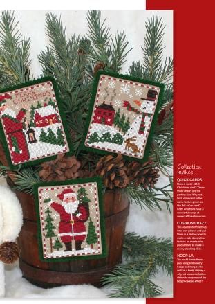 Prairie Schooler Cross Stitch Charts, Christmas Cross Stitch Patterns Free, Holiday Cross Stitch Patterns, Christmas Fabric Crafts, Santa Cross Stitch, Stitch Collection, Holiday Cross Stitch, Xmas Cross Stitch, Cross Stitch Collection