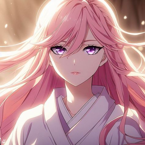 Anime Pink Hair Icon, Pfp Anime Pink, Pink Anime Woman, Anime Pink Pfp, Pink Hair Anime Female, Anime Pink Hair, Female Anime Pfp, Pink Hair Oc, Pink Hair Anime