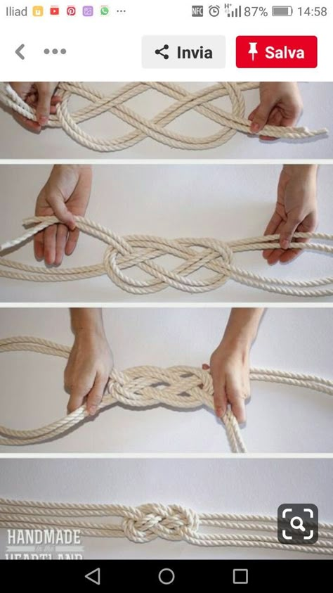 Diy Handfasting Cords, Celtic Knots Diy, Celtic Knot Tutorial, Wedding Cord, Diy Floral Wreath, Tie The Knot Wedding, Handfasting Cords, Makramee Diy, Macrame Knots Pattern