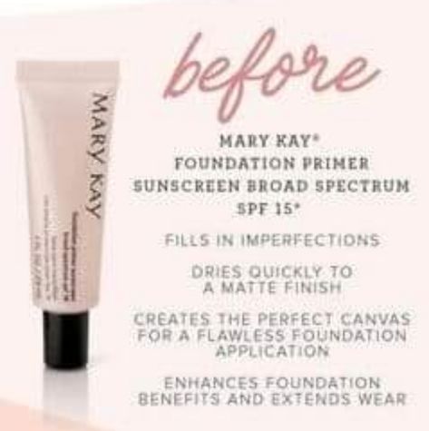 Brand New. Fps 15. For All Skin Types. Mary Kay Primer, Mary Kay Foundation Primer, Mary Kay Foundation, Mary Kay Timewise Repair, Flawless Foundation Application, Mary Kay Marketing, Mary Kay Party, Mary Kay Pink, Mary Kay Cosmetics