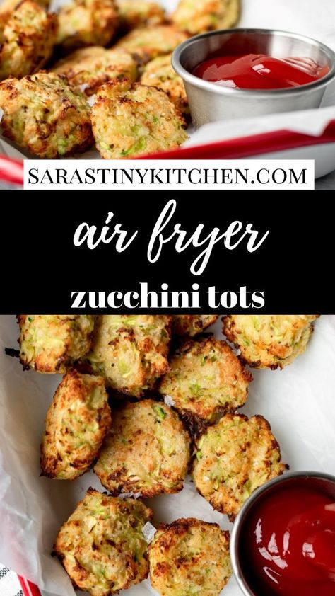 Zucchini Tater Tots Air Fryer, Zucchini Tots Air Fryer, Zucchini Tots Recipe, Zucchini Bites Air Fryer, Zucchini Garlic Bites Air Fryer, Kids Air Fryer Recipes, Zucchini Recipes Air Fryer, Air Fryer Zucchini Recipes, Zucchini Air Fryer