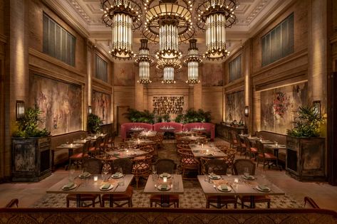 Mariel Restaurant Opening Menu Fall 2019 - Eater Boston Cuban Restaurant, Restaurant Opening, Classic Restaurant, Boston Restaurants, Architectural Lighting Design, Downtown Boston, Color Interior, Restaurant Branding, Beautiful Chandelier