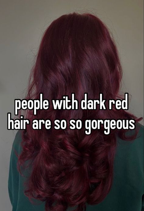 Dark Red Hair Aesthetic, Dark Maroon Hair, Cherry Coke Hair, Whisper Girlies, Wine Red Hair, Girls Problems, Red Hair Inspo, Wine Hair, Hair Inspiration Long