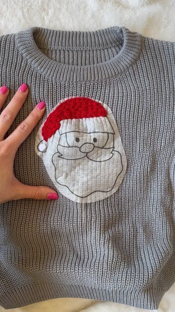 Diy Holiday Sweater, Christmas Embroidered Sweater, Hand Embroidery Sweatshirt Ideas, Christmas Embroidery Sweatshirts, Embroidered Gifts Ideas, Hand Embroidery Sweater, Sweater Embroidery Ideas, Embroidery Sweater Diy, Quick Embroidery Christmas Hand Embroidery Sweatshirts, Embroidery Christmas Sweatshirt, Christmas Embroidery Sweater, Christmas Embroidered Sweater, Hand Embroidery Sweater, Hand Embroidery Sweatshirt, Embroidery Sweater Diy, Quick Embroidery, Embroidery Sweaters