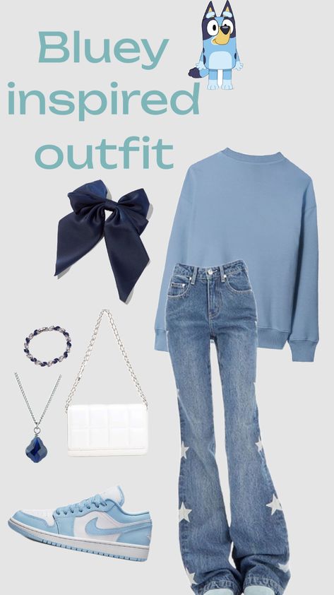 Bluey inspired outfit 💙🐶 Bluey Inspired Outfit, Bluey Outfits, Inspired Outfits, Bingo, Outfit Inspirations, My Style, Pins, Blue, Quick Saves