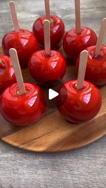 Krissy Flowers on Instagram: "Classic Red Candy Apples! Tutorial & Recipe! 🍏🍎🍬🍭 Follow My YouTube: Krissy Flowers Desserts  #krissyflowersdesserts #krissyflowers #instagram #instagood #candy #candyapples #candiedfruit #tutorial #recipe #love #photooftheday #photography #foodporn #food #foodie #viralvideos #viral #reelsinstagram #reels #art #explore #explorepage #asmr" Red Candy Apples, Candy Apple Recipe, Caramel Apples Recipe, Apple Roses, Candied Fruit, Syrup Recipe, Candy Apple, Red Candy, Candy Apples