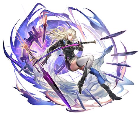 Isuka Black Clad Swordsman Art - Another Eden: The Cat Beyond Time and Space Art Gallery Time And Space Art, Another Eden, Space Art Gallery, Wall Scroll, Splash Art, Game Character Design, Mobile Games, The Hunter, Time And Space