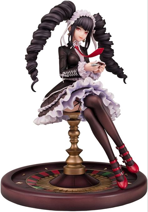 Cool Anime Figures, Creepy Figures, Anime Figure Poses, Anime Figures Collection, Danganronpa Figures, Celestia Ludenberg, Figures Anime, Danganronpa Trigger Happy Havoc, 3d Figures