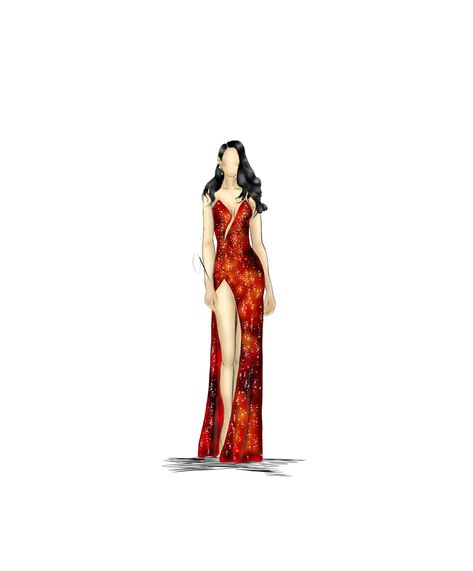 Catriona Gray digital illustration/fashion illustration Catriona Gray Lava Gown, Catriona Gray Gown, Lava Gown, Digital Illustration Fashion, Gown Sketch, Gray Gown, Catriona Gray, Costume Design Sketch, Grey Gown