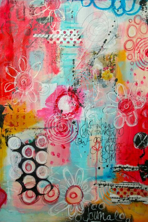 Quick Art Ideas, Journaling Tutorial, Kate Crane, Journal D'inspiration, Kunstjournal Inspiration, Urbane Kunst, Art Du Collage, Messy Art, Intuitive Painting