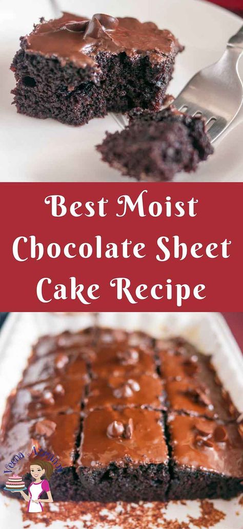 Chocolate Sheet Cake Recipes 9x13, Homemade Chocolate Sheet Cake, Moist Chocolate Sheet Cake Recipe, Moist Sheet Cake Recipes, Quarter Sheet Cake Recipe, Chocolate Cake 9x13 Recipe, Wet Chocolate Cake Recipe, Sheet Cake Recipes 12x18, Best Chocolate Sheet Cake Ever