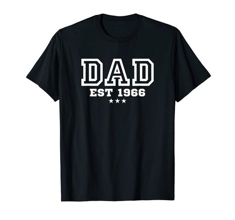 PRICES MAY VARY. Great tee announces proudly the year that your Dad became everything to your family. Colligate writing with year he was established as a father. Celebrate Dads special day with great Father's Day gift from Son, Daughter or Wife to Give. Dad, Grandpa or Husband would be thrilled with tee if it is first Dads day or 50th Lightweight, Classic fit, Double-needle sleeve and bottom hem Dad Day, Father's Day T Shirts, A Father, Branded T Shirts, Fathers Day Gifts, Top Fashion Brands, Shop Top, Circuit, Fathers Day