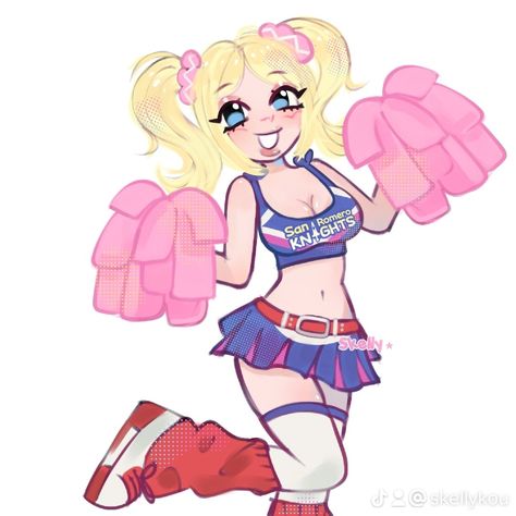 Chainsaw Fanart, Juliet Lollipop Chainsaw, Juliet Starling, Lollipop Chainsaw, Vaporwave Art, Icon Cute, Grunge Art, Starling, Cute Art Styles