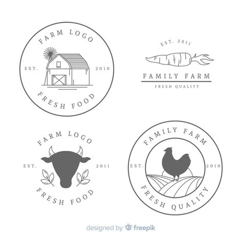 Farm To Table Logo Design, Hobby Farm Logo, Farm Label Design, Family Farm Logo Design Ideas, Farm Logos Ideas, Farmer Logo Design, Homestead Logo, Farm Logo Inspiration, Farming Logo