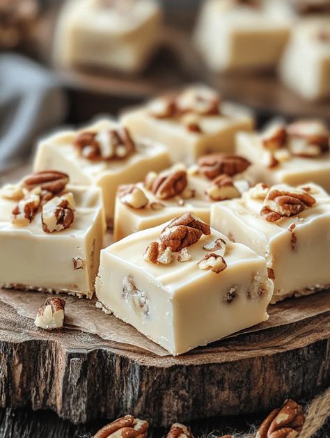 Buttery Rum White Chocolate Fudge Delight – A Decadent Treat White Fudge Recipes, White Chocolate Aesthetic, Rum Fudge, White Chocolate Peppermint Fudge, Chocolate Fudge Recipes Easy, Christmas Chocolate Desserts, White Fudge, White Chocolate Fudge Recipes, Peppermint Fudge