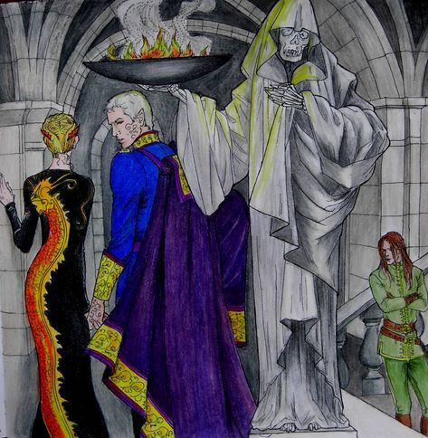 Throne of Glass colouring book using prismacolors. #aelin#rowan#togcolouringbook #throneofglasscoloringbook #throneofglass #sarahjmaas… Throne Of Glass Coloring Book, Dragon Dress, Tog Series, Sara J Maas, Enchanted Book, Throne Of Glass Series, Drawing Book, Book Character, Fantasy Castle