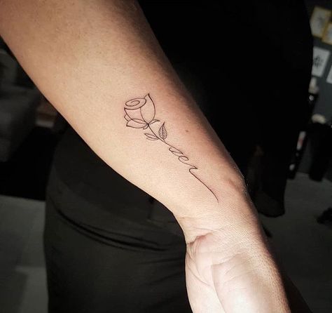 Fingerprint Tattoos, Rib Tattoos For Women, Small Rose Tattoo, Black Cat Tattoos, Sister Tattoo, Tattoo Rose, Tasteful Tattoos, Bff Tattoos, Wrist Tattoos For Women