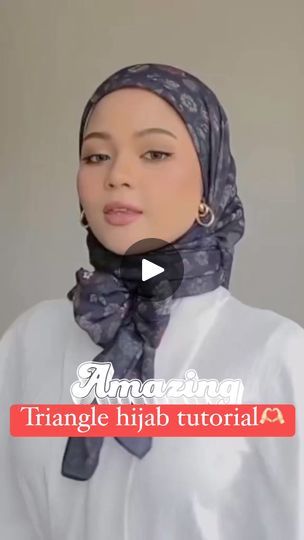 Triangle Hijab, Hijab Tutorial, Trending Now, Hijab Fashion, Audio