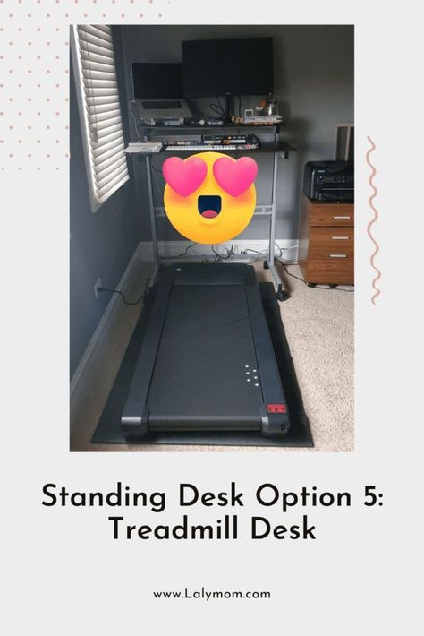 At Lalymom today we are talking about 5 standing desk ideas for small spaces. There are a lot of options from laptop stands, sit-to-stand converters and desks, tabletop standing desks, and even treadmill desks. Let's dive in and check out some options to set up a standing desk at home or in the office. Links to all the products you see are included for easy shopping. Scoot over to Lalymom today! Standing Desk Hack, Standing Desk Ideas, Desk Ideas For Small Spaces, Wooden Standing Desk, Streaming Background, Standing Desk Riser, Diy Standing Desk, Desk At Home, Treadmill Desk