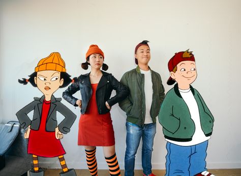 Spinelli Halloween Costume, Recess Cartoon Costumes, Couple Cartoon Characters Costumes, Spinelli Recess Costume, Bandit And Chilli Costume, Spinelli And Tj Recess Costume, Recess Tj And Spinelli, Halloween Cartoons Costumes, Goofy Couple Halloween Costumes