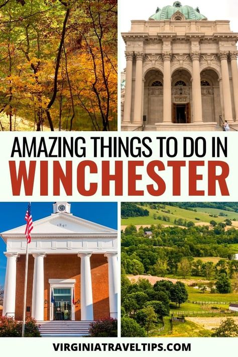 12 Interesting & Diverse Things to Do in Winchester, VA | What to do in Winchester #winchester #virginia #winchesterVA | Visit Winchester | Travel to Winchester | Winchester Virginia | Shenandoah National Park | Day trips from Washington DC | Places to visit in Virginia | Virginia sightseeing | Virginia Cities | Virginia History Places To Visit In Virginia, Travel Virginia, Winchester Virginia, Virginia History, Usa City, Park Day, Winchester Va, Trip Destinations, Travel America