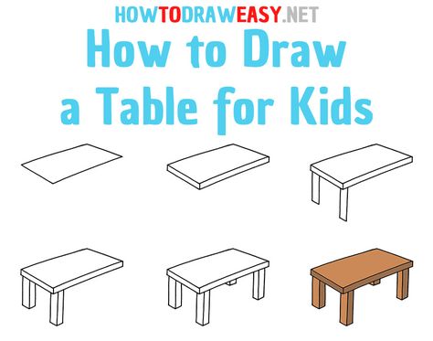 How to Draw a Table Step by Step #Table #TableDrawing #EasyTableDrawing #Drawing #Drawings #Drawing #Painting #Art #ArtWork #HowtoDrawaTable #TableSketch How To Draw Table, Table Drawing Easy, Easy Still Life Drawing, Step Table, Table Sketch, Elementary Drawing, How To Draw People, Table Drawing, Sofa Drawing