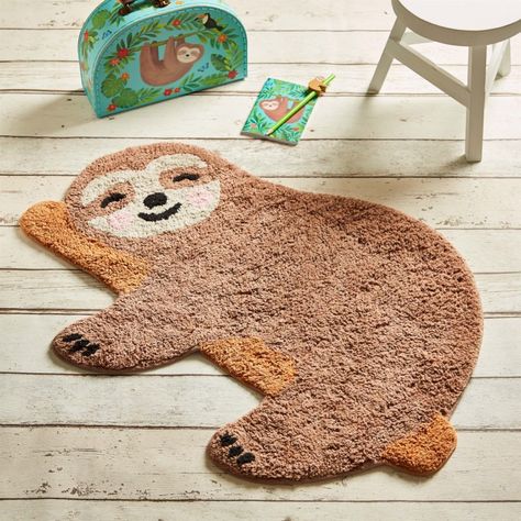 Sloth Bedroom Ideas, Sloth Room, Sloth Bedroom, Sloth Accessories, Sloth Nursery, Sloth Stuff, Sloth Party, Lazy Animals, Cute Rugs