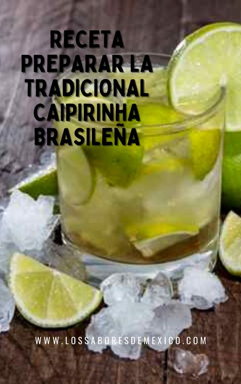 ¿Cuántas veces han tomado una Caipirinha? Bueno, aquí les compartimos la receta tradicional para que la tomen más veces y la disfruten en casa. Caipirinha Aesthetic, How To Make Caipirinha, Aguardiente Cocktails, Cachaca Cocktails, Whisky Chivas, Sangria, Cucumber, Condiments, Drinks