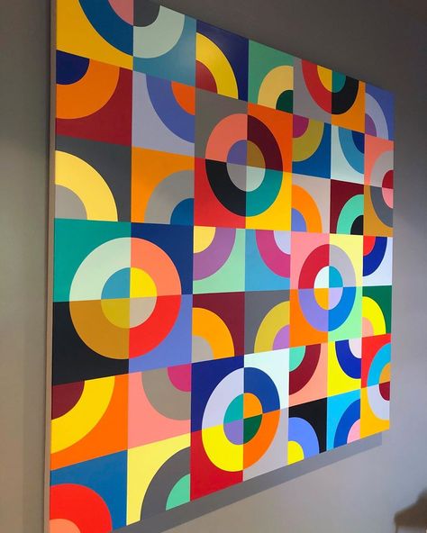 Pattern Art Geometric, Acrylic Paint Patterns, Easy Geometric Painting, Geometric Painting Ideas On Canvas, Abstract Art Inspiration Geometric, Abstract Geometric Art Paintings, Geometric Painting Ideas, Colorful Paintings Abstract, Abstract Art Geometric Design