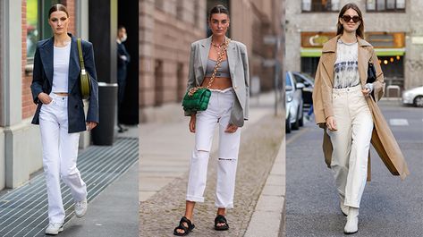 The 21 Best White Jeans for Cute Spring and Summer Outfits White Jeans Outfit Summer 2023, White Jeans 2023, White Jeans Outfit Summer, White Jeans For Women, Best White Jeans, Outfit Ideas For Summer, Spring And Summer Outfits, Off White Jeans, Womens White Jeans