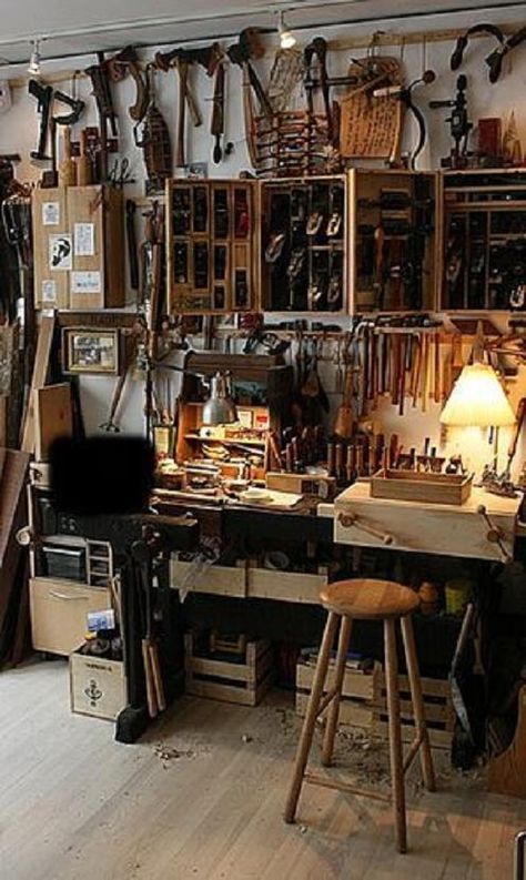 woodworking shop Shaving Horse, Woodworking Garage, Woodworking Shop Plans, Woodworking Bed, Woodworking Classes, Shop Layout, Wood Working Gifts, Woodworking Jigs, Woodworking Bench