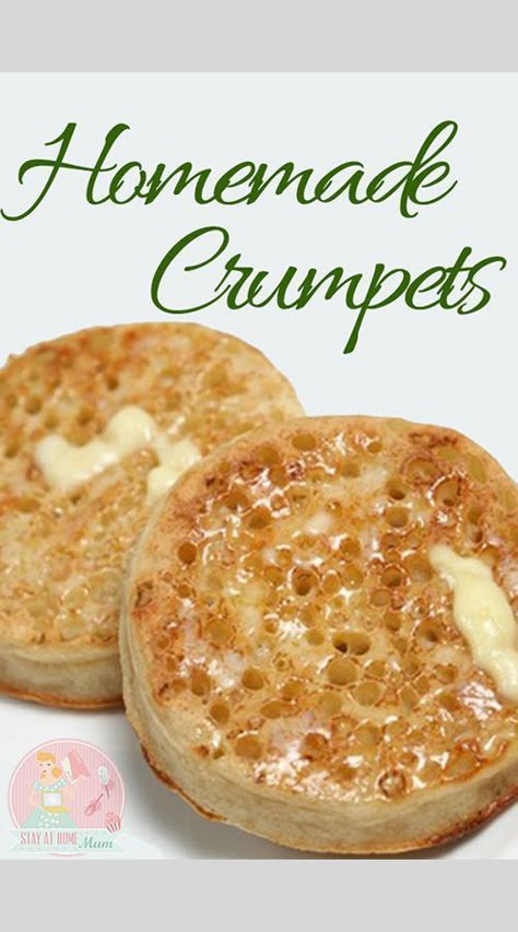 Crumpets Recipe, Homemade Crumpets, Crumpet Recipe, Stay At Home Mum, Scottish Recipes, British Baking, Crumpets, English Food, British Food