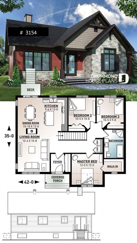 Country Rustic Home, Country House Design, Casas The Sims 4, Sims House Plans, Rustic Home Design, Craftsman Bungalows, Craftsman House Plans, House Blueprints, Country House Plans