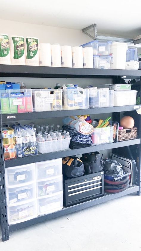 Garage Organization 101 — Life in Jeneral Storage Organization Basement, Small Garage Organization Ideas Storage, Garage Pantry Organization, Ultimate Garage Organization, Smart Garage Storage Ideas, Garage Zone Organization, Garage Organization Categories, Garage Shelf Organization Ideas, Garage Kids Storage