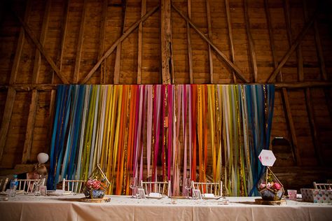 Rainbow Ribbon Backdrop, Colorful Lanterns Wedding, Ribbon Wedding Backdrop, Ribbon Wall Backdrop, Colourful Wedding Backdrop, Ribbon Decorations Wedding, Wedding Ribbon Decorations, Rainbow Wedding Decor, Rainbow Wedding Party