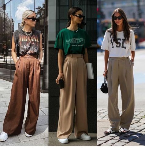 Beige Pants Outfit, Trousers Outfit, Errands Outfit, Glamour Outfit, Casual Work Outfits Women, Cream Trousers, Fall Trends Outfits, Summer Trends Outfits, Pants Outfit Casual