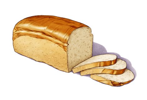 Bread Loaf Aesthetic, Pullman Bread Recipe Sandwich Loaf, Cartoon Loaf Of Bread, Loaf Of Bread Illustration, Loaf Of Bread Clipart, Bread Illustration, Pullman Loaf, Pullman Loaf Pan, The Perfect Loaf