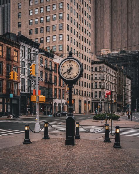 Roxy Hotel clock and street scene in Tribeca, Manhattan, New York City New York Tribeca, Hotel Motel, Time Of Your Life, Posters Framed, Manhattan New York, Image House, Street Scenes, City Skyline, Roxy