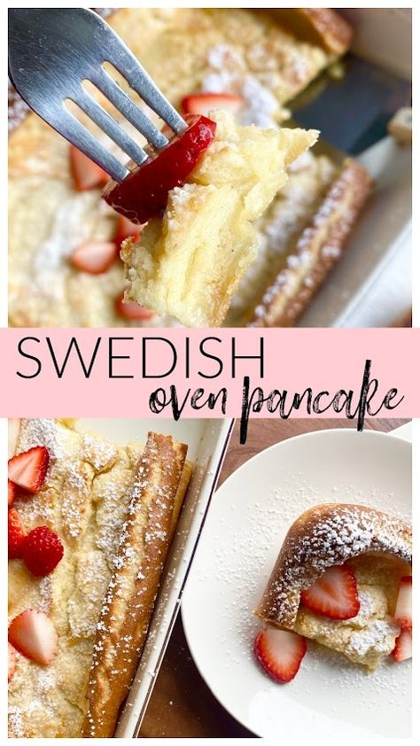 Oven Pancake Recipe, Dinner Idea Easy, Iowa Food, Croissant Recipes, Oven Pancake, Meatless Dinners, Oven Pancakes, Pastries Recipes, Eggs Recipes