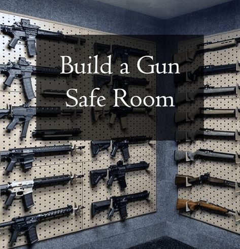 Home Armory Room, Secure Home Design, Hidden Safe Rooms In Houses, Basement Safe Room, Hunting Storage Room, Diy Safe Room, Tactical Gear Room, Hunting Room Design, Armory Room