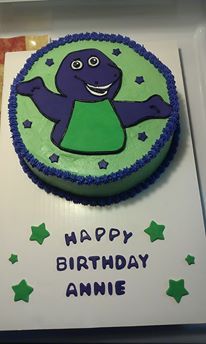 Barney Birthday Cake Barney Birthday Cake, Barney Cake, Barney Birthday, Kids Cake, Kids Birthday, Happy Birthday, Birthday Cake, Cake, Birthday